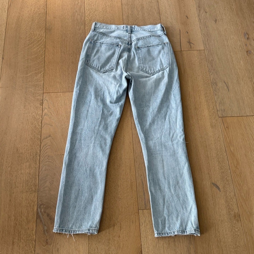 AGOLDE Riley High Rise Straight Crop Jeans Size 24 in Shatter - Picture 9 of 12